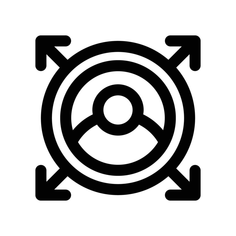decision making line icon vector