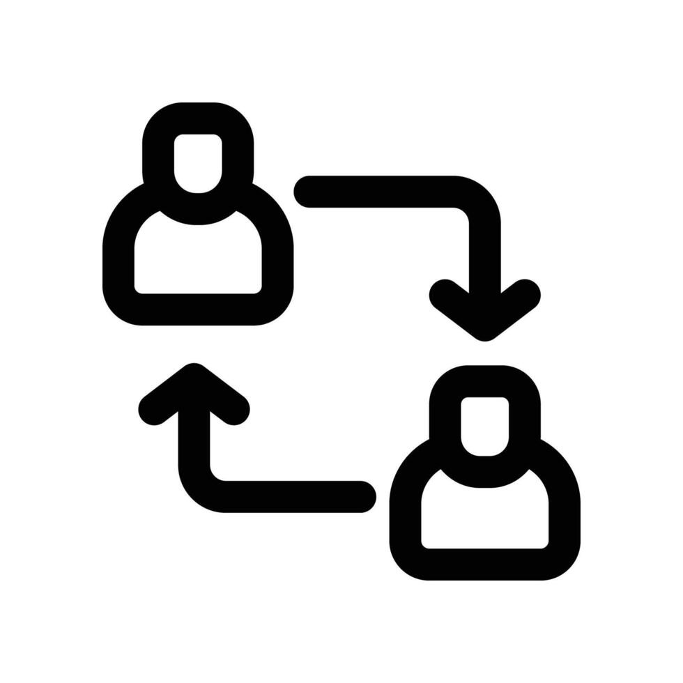 mentoring line icon vector