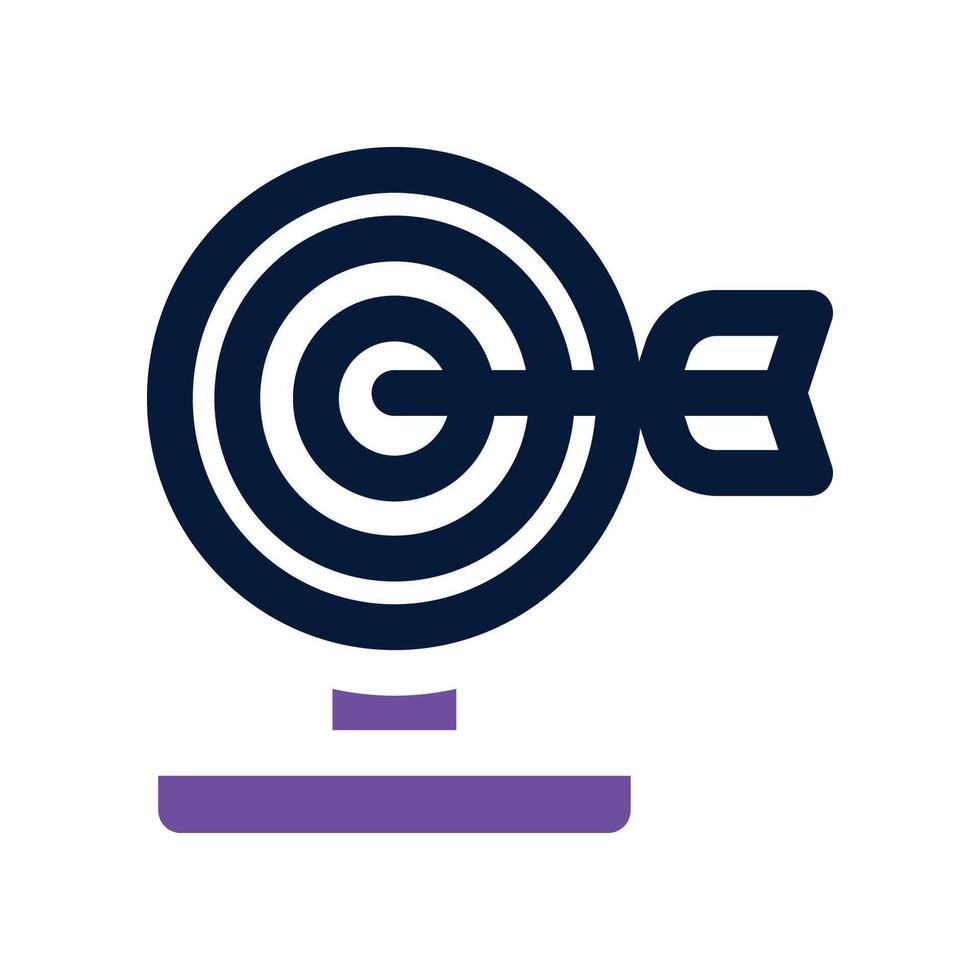 goal dual tone icon vector