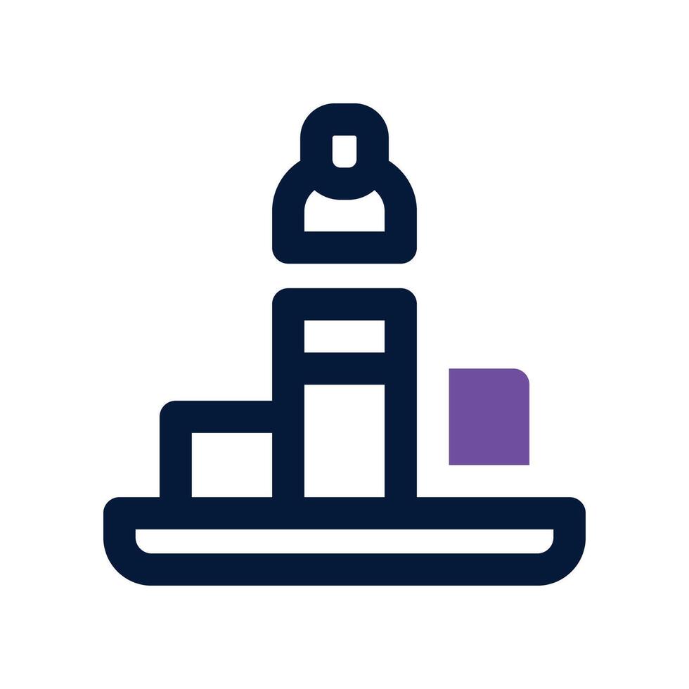 performance dual tone icon vector