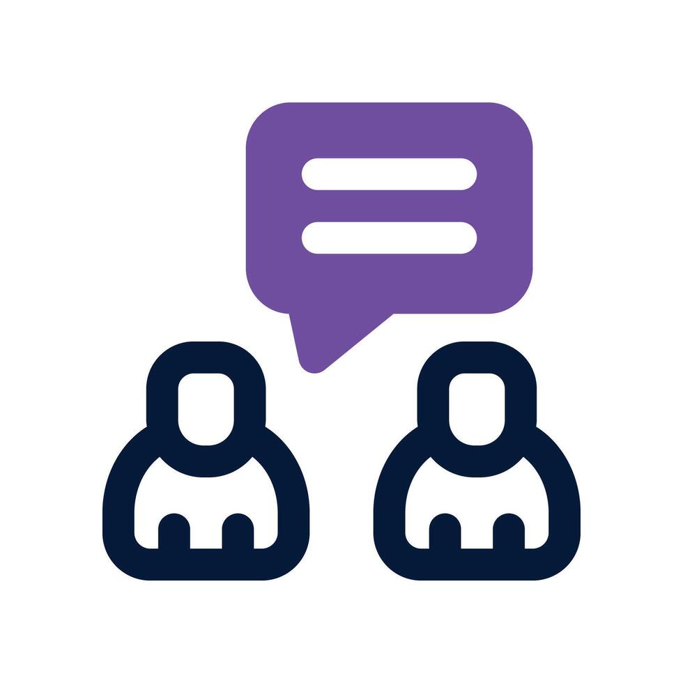 conversation dual tone icon vector