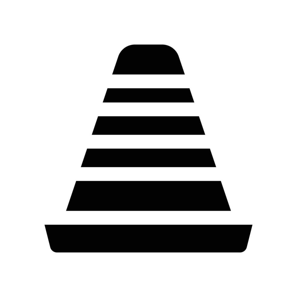 cone solid icon. icon for your website, mobile, presentation, and logo design. vector