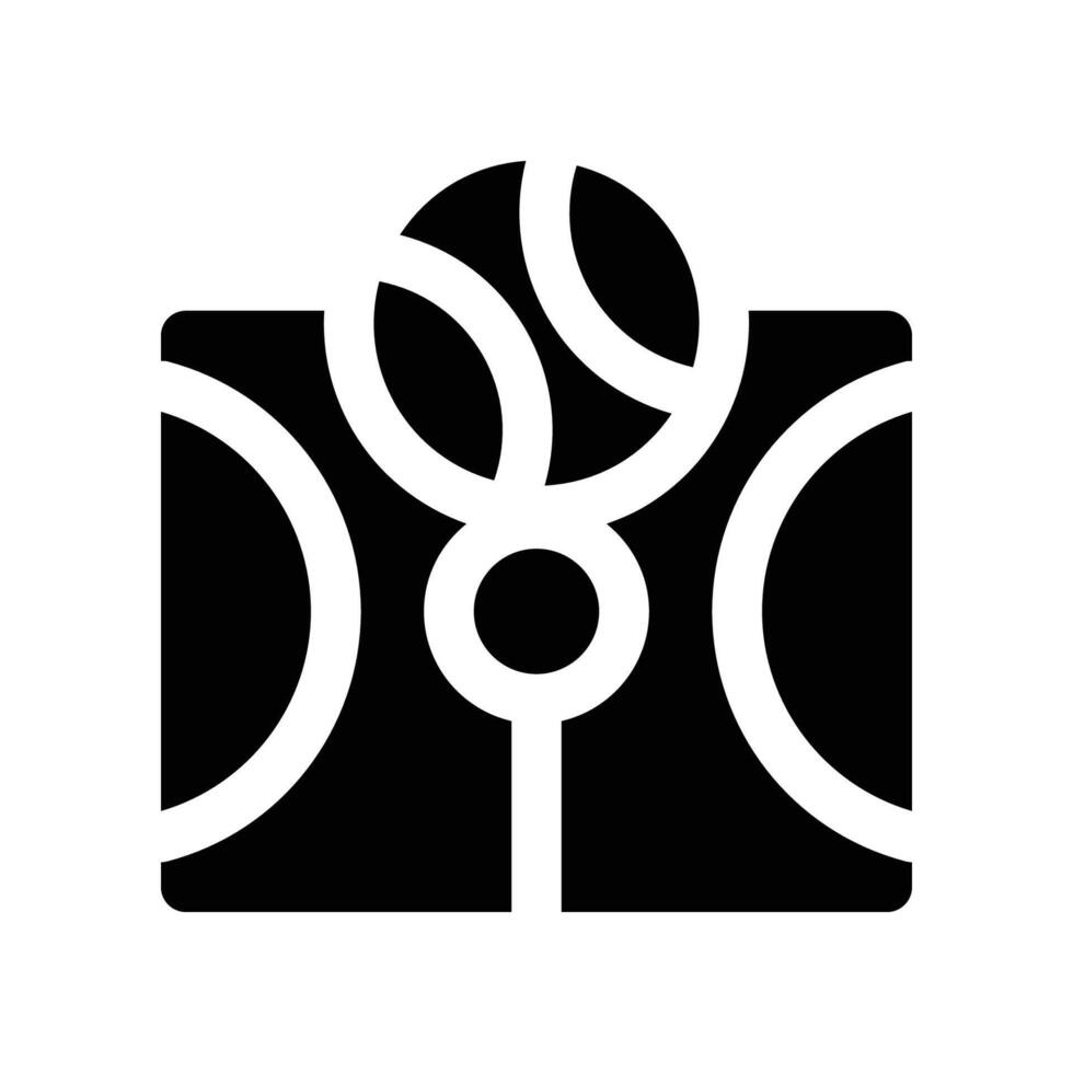 basketball field solid icon. icon for your website, mobile, presentation, and logo design. vector