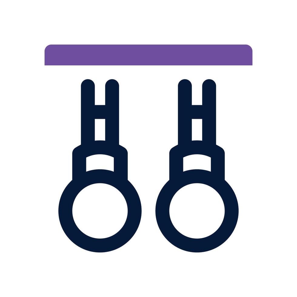 rings dual tone icon. icon for your website, mobile, presentation, and logo design. vector