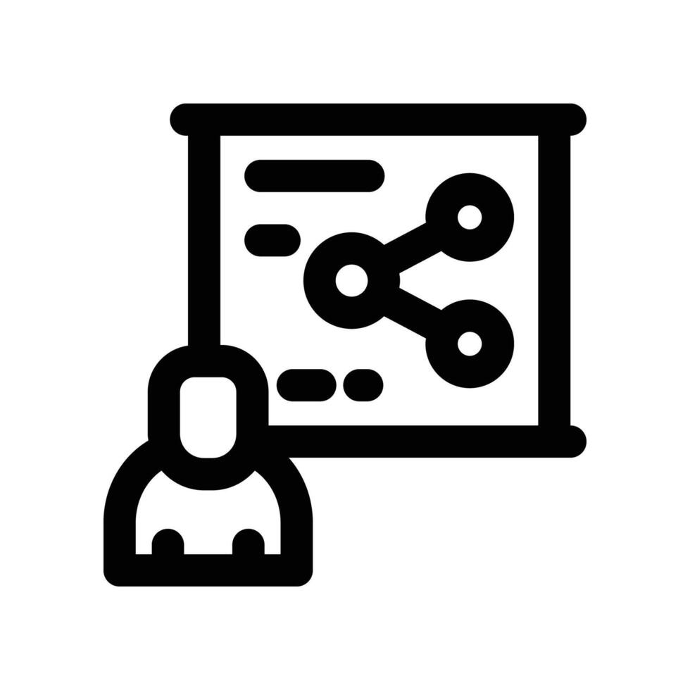 study line icon vector