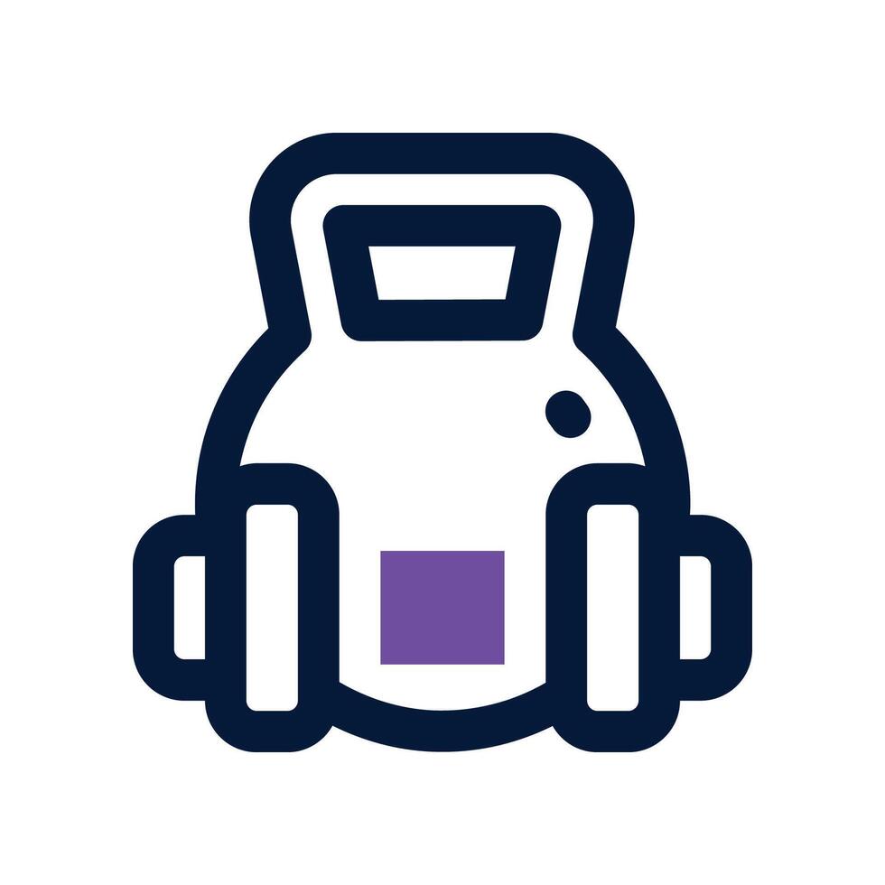 weights dual tone icon. icon for your website, mobile, presentation, and logo design. vector