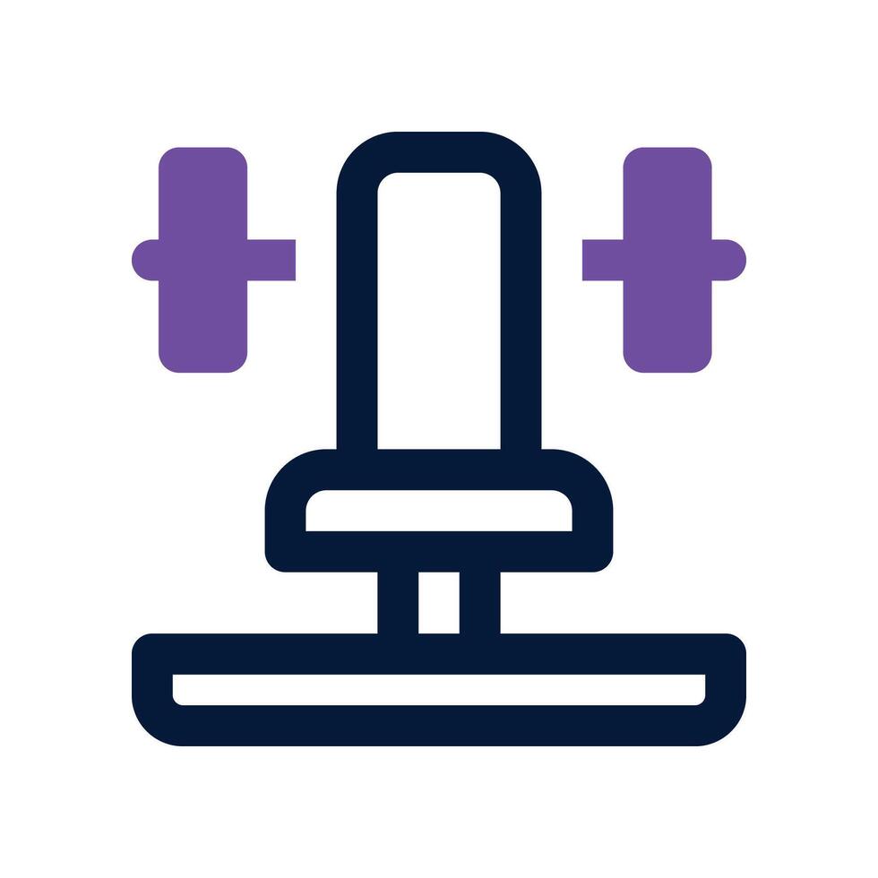 gym machine dual tone icon. icon for your website, mobile, presentation, and logo design. vector