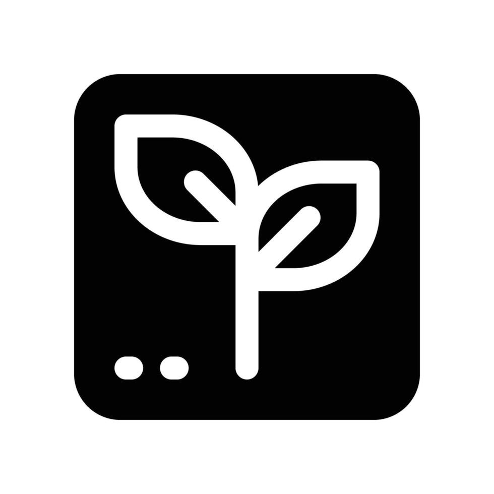ecology solid icon vector
