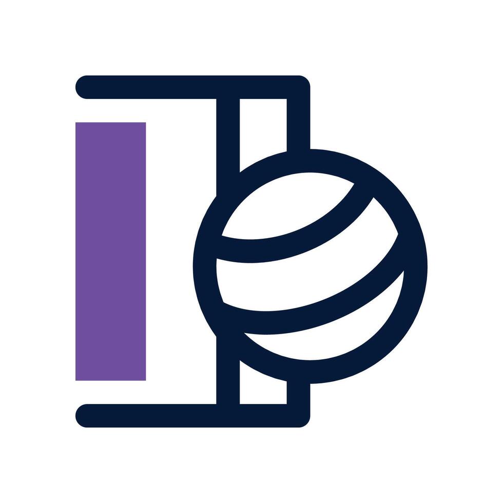 pilates ball dual tone icon. icon for your website, mobile, presentation, and logo design. vector