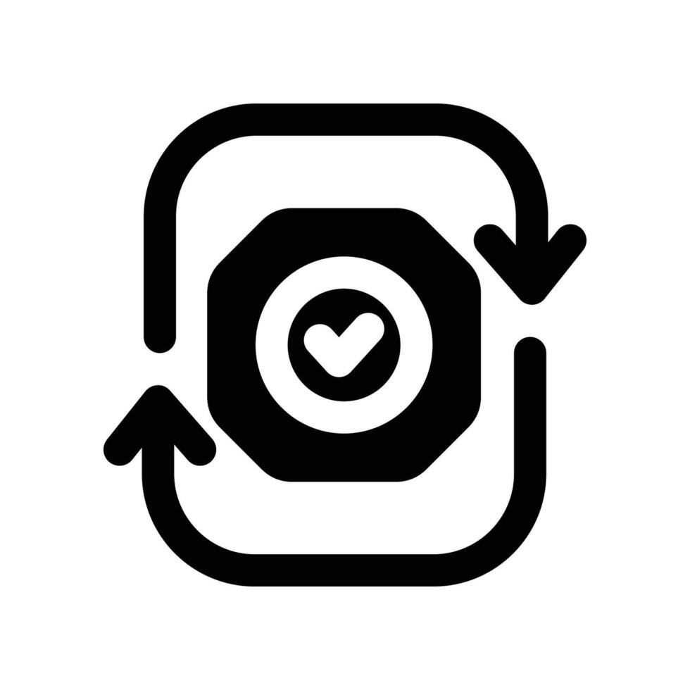 testing solid icon vector