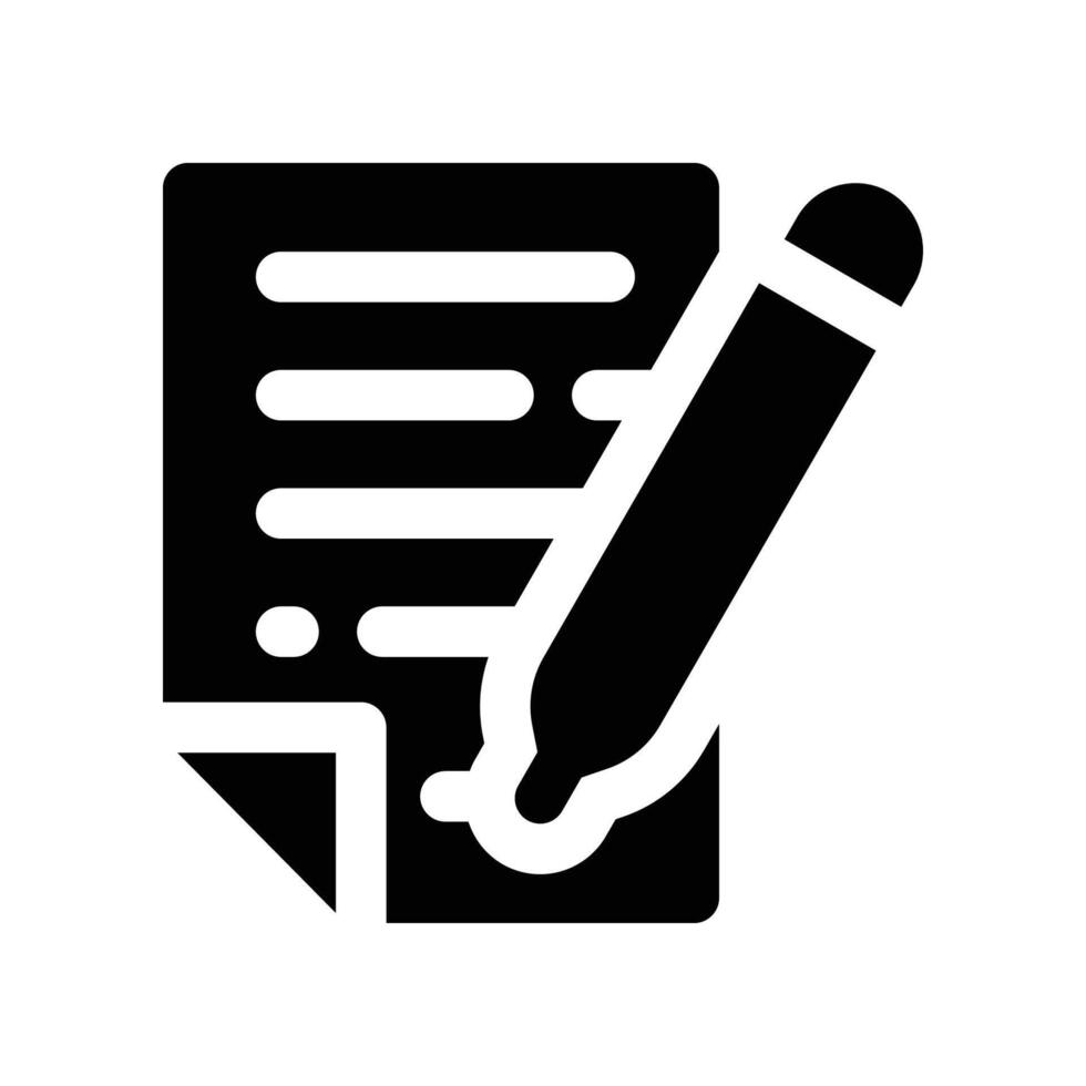 write solid icon 55108458 Vector Art at Vecteezy