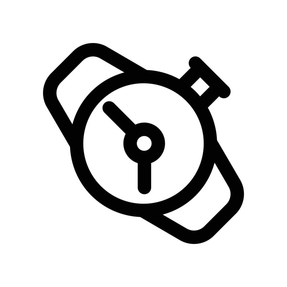 clock line icon vector