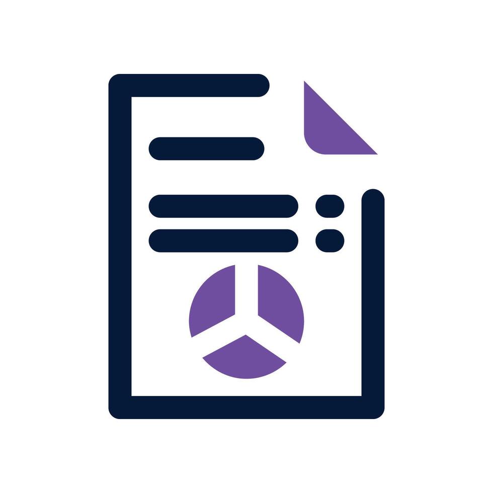 statistics dual tone icon vector