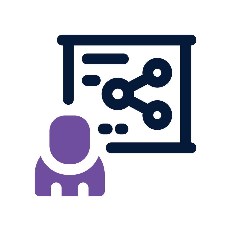 study dual tone icon vector