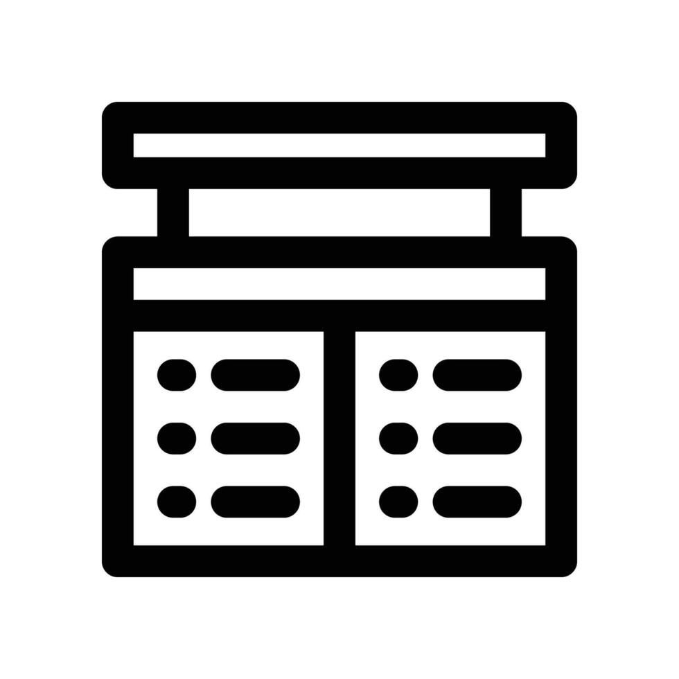 board line icon vector