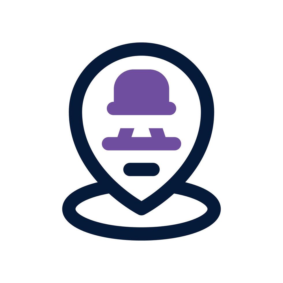 location dual tone icon vector