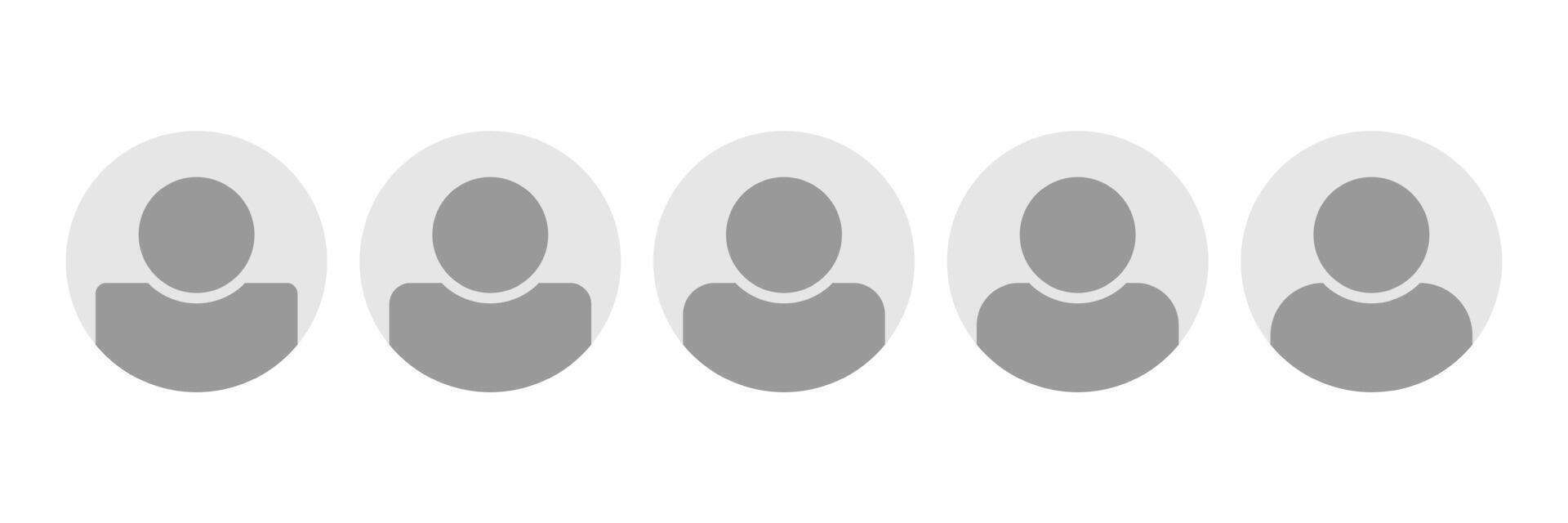Gender neutral person avatar placeholder. Unrecognizable user profile icon. Generic default human silhouette. Social network account face circle. vector