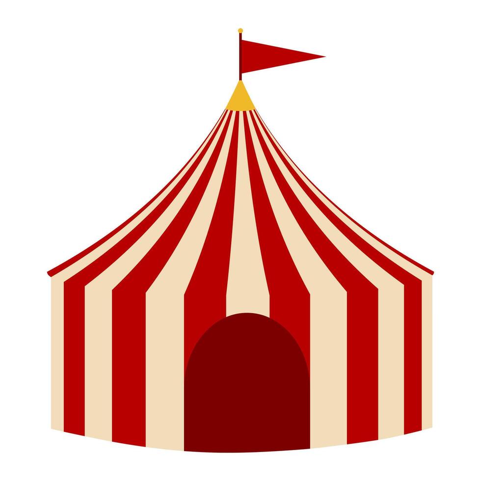 Circus Tent Illustration. Design of a traditional circus environment. vector