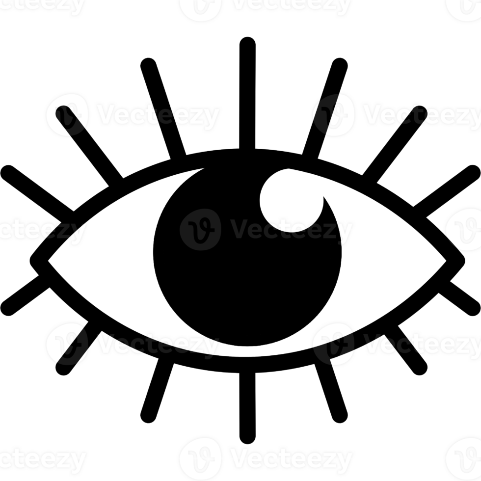 Eye outline icon png