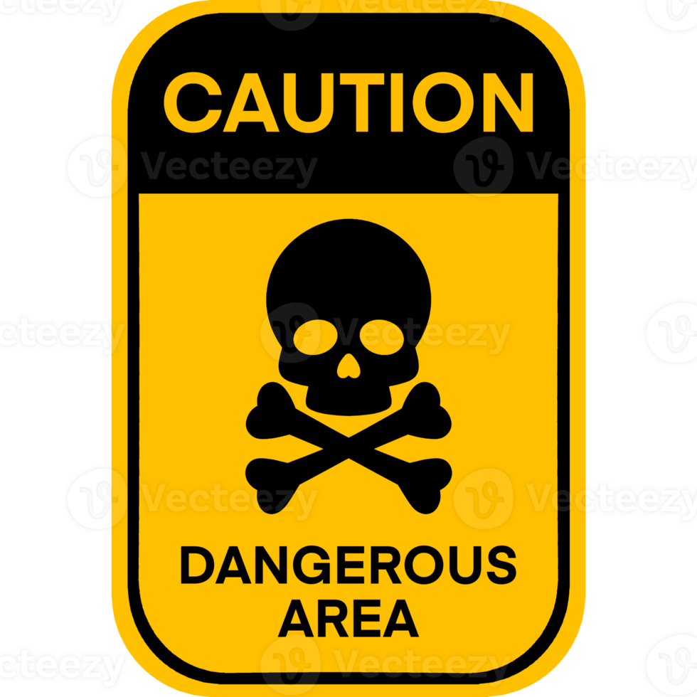 Caution signs. Dangerous zone. Radioactive materials sign. png