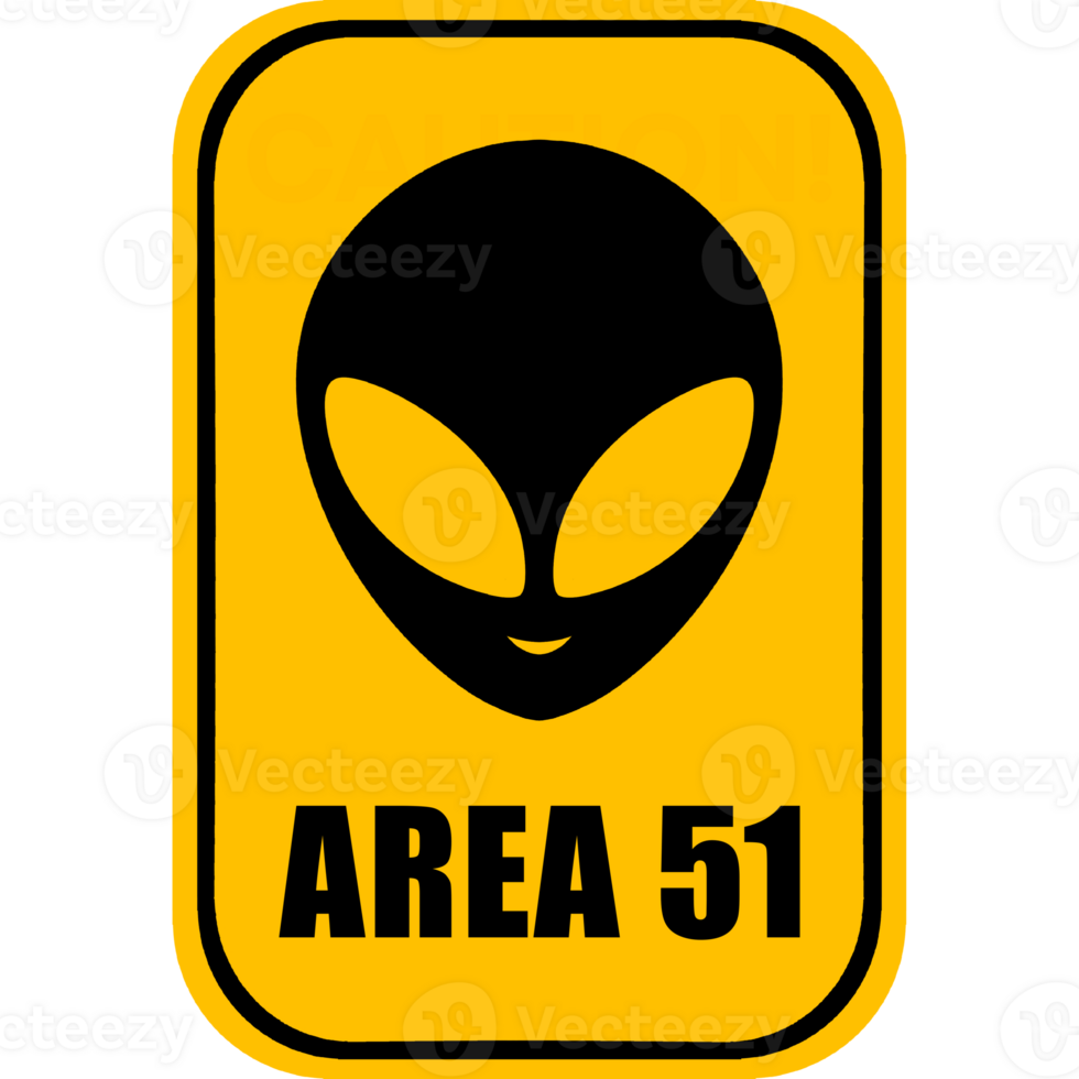 Alien icon. Area 51 signs. UFO Activity are. Various safety signs png