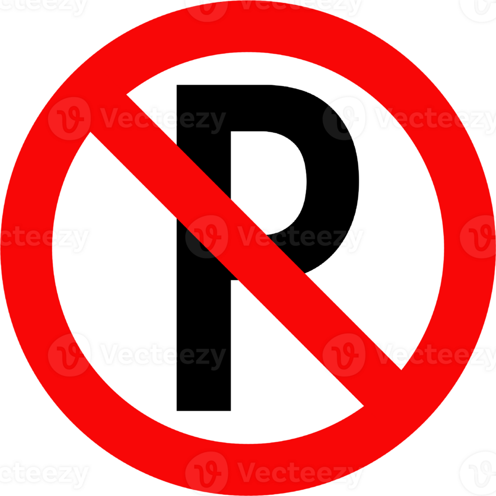 No parking sign. no parking zone pointer png