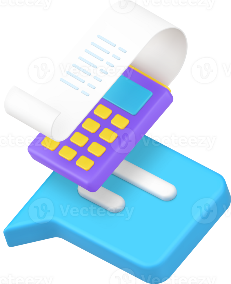 Success payment message banking application 3d icon illustration png