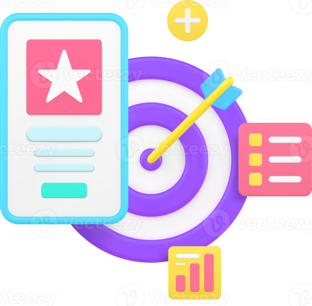 Smartphone application production development 3d icon illustration png