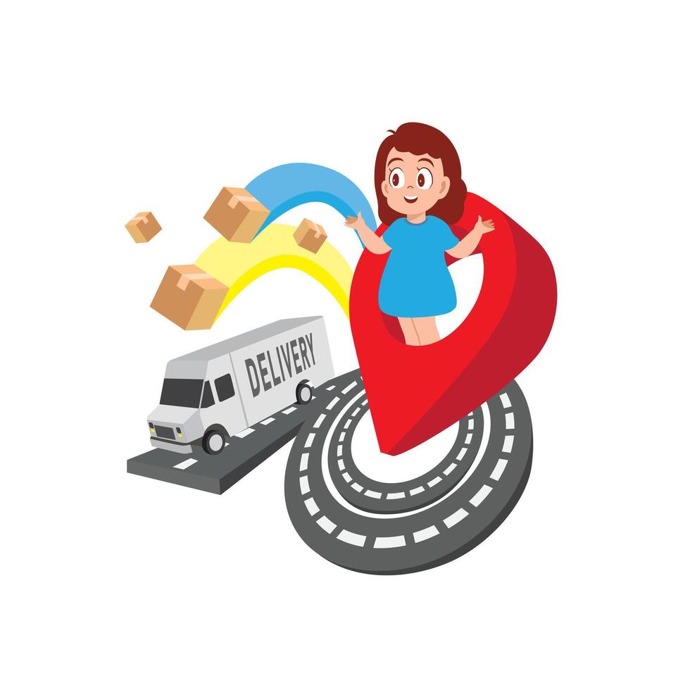 Delivering Happiness to Your Doorstep vector