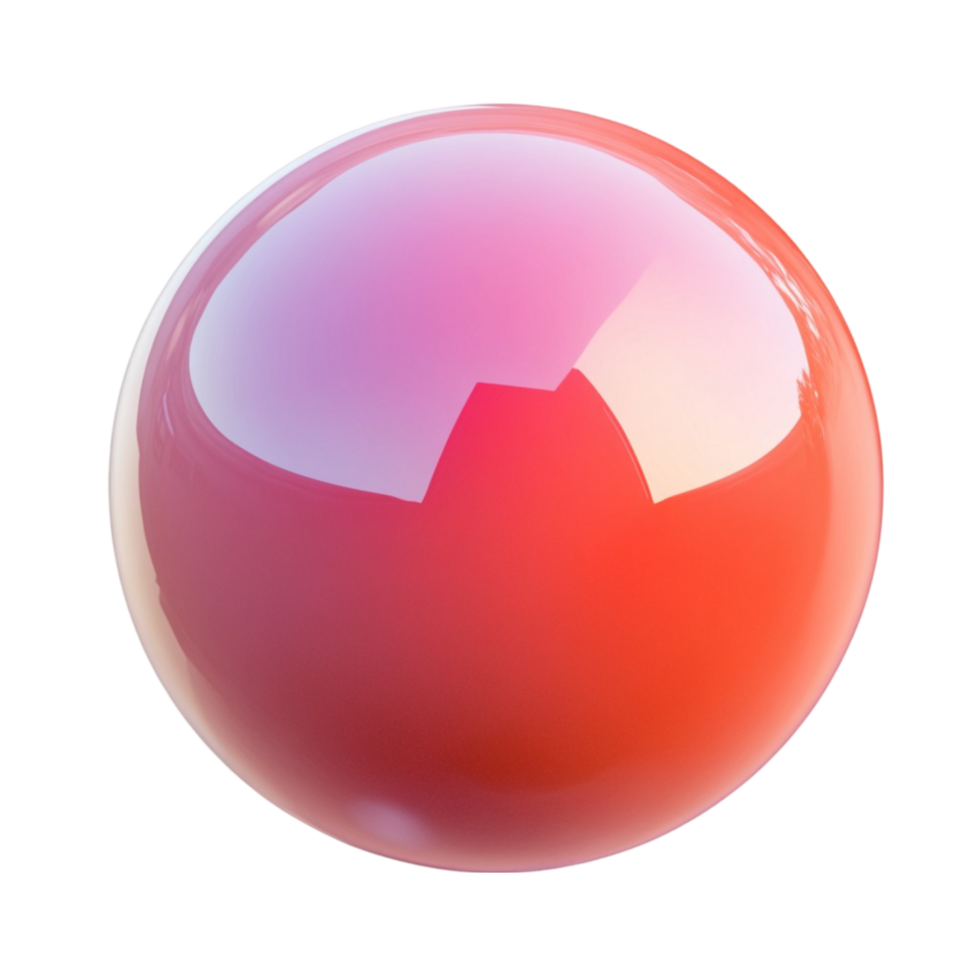 a red and pink sphere on transparent background png