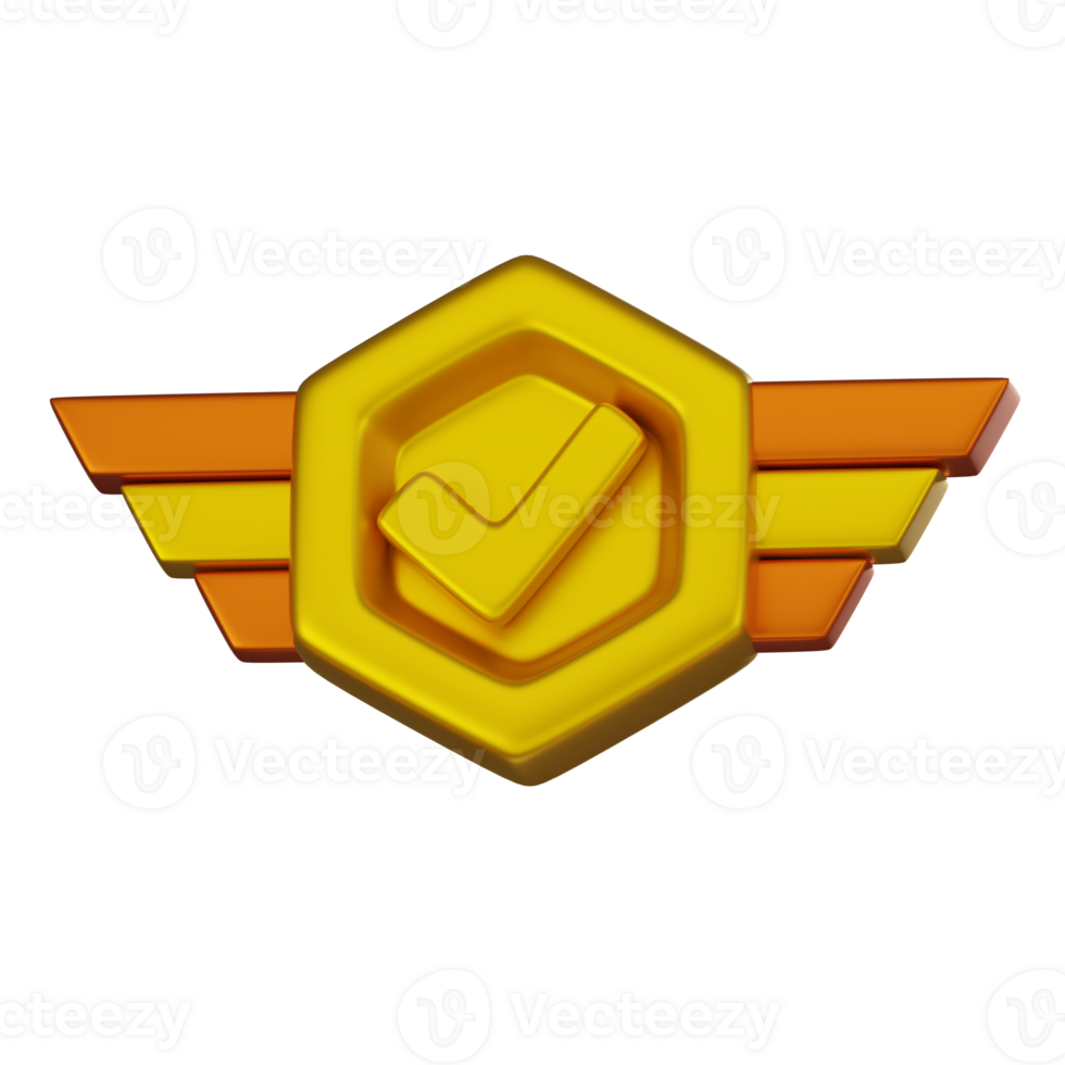 StarVerified Checkmark Badge 3D Icon for Approvals and Validation, Icon Illustration png