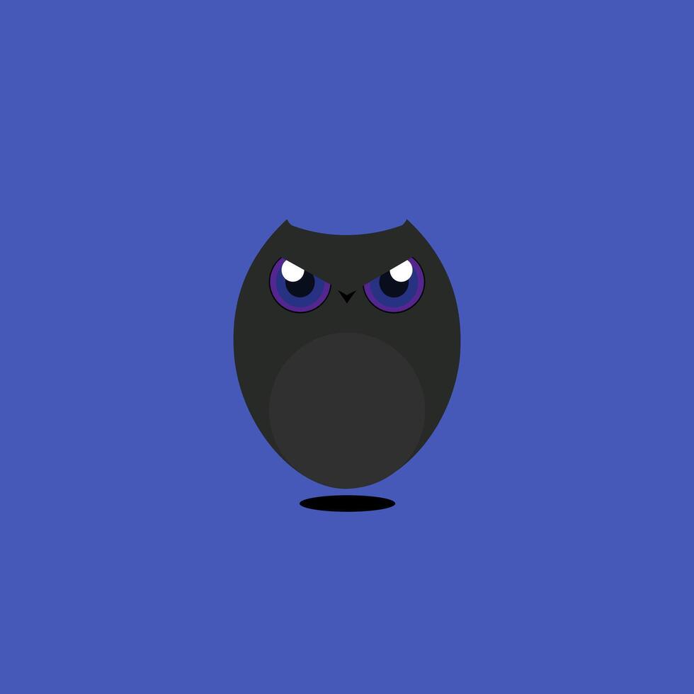 An illustration of a hanti bird shaped like a pin vector