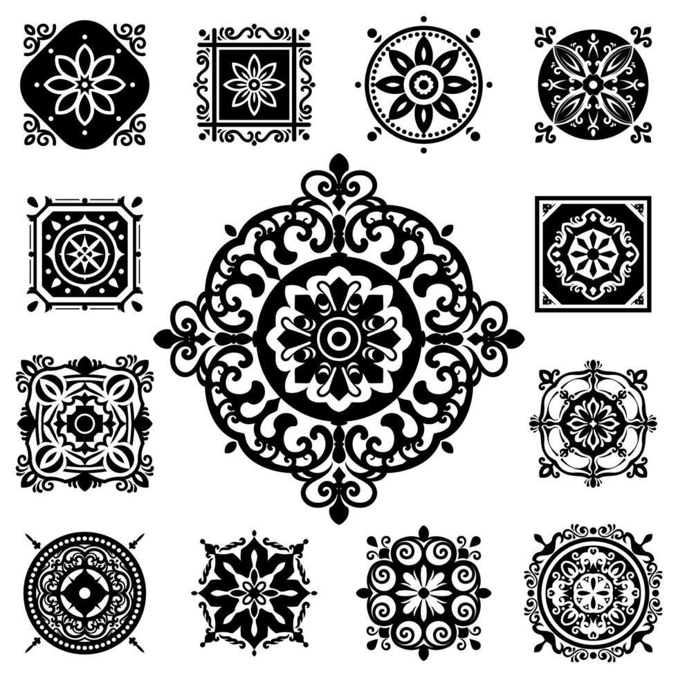 A vintage floral frame and ornament background. vector