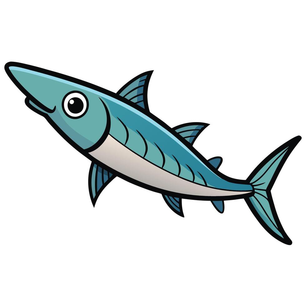 Fishing Concept in Fish Illustration vector