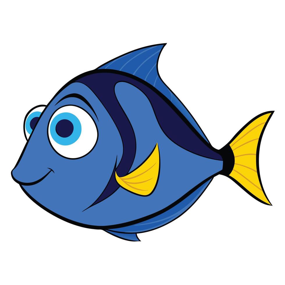 Elegant Fish Outline Drawing for Restaurant Graphics vector