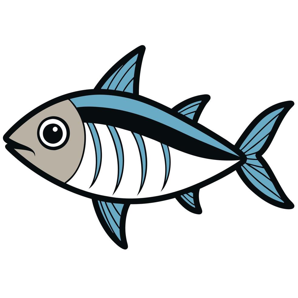 Fresh Tuna Drawing for Food Branding vector