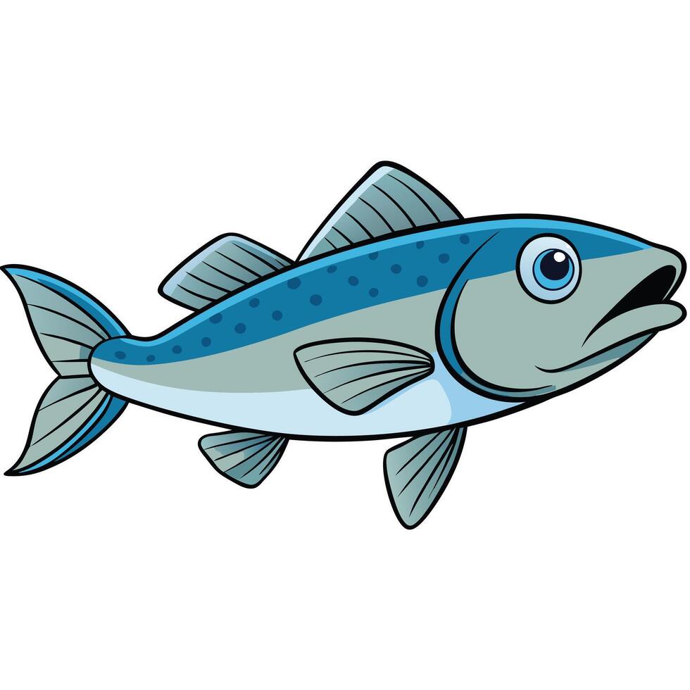 Art of Tuna and Salmon for Seafood Industry vector