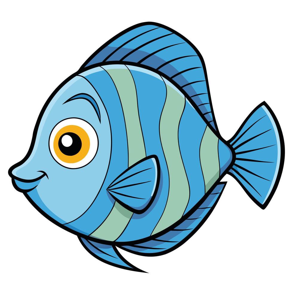 Fresh Fish Design with Line Art for Food Campaigns vector