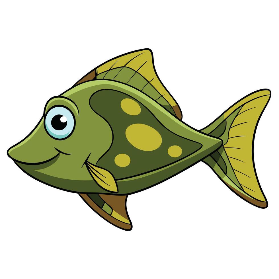 Flounder Fish Icon for Ocean-Based Eco-Friendly Marketing vector
