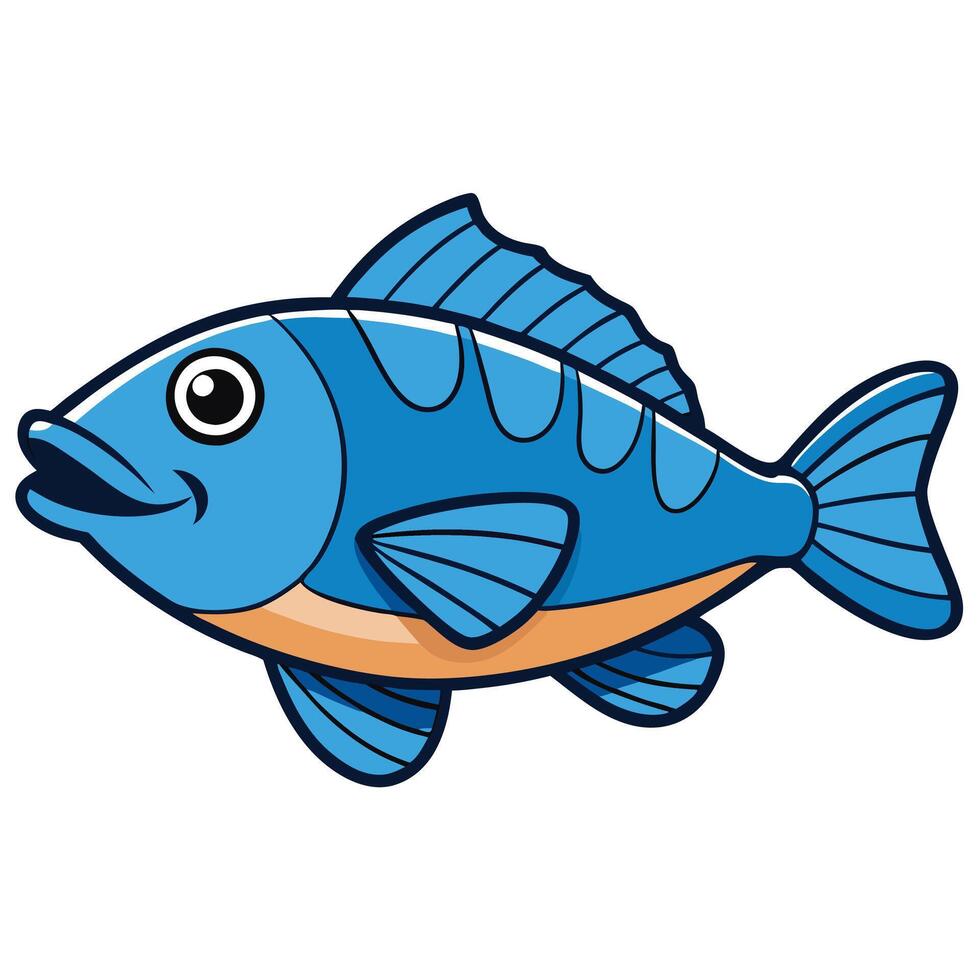 Grouper Fish Line Art for Seafood Conservation Awareness vector