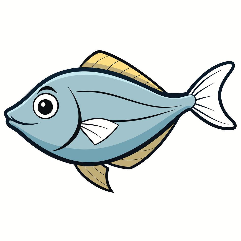 Haddock Fish Icon for Marine Life Projects vector