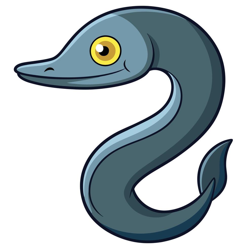 Detailed Lamprey for Freshwater Studies vector