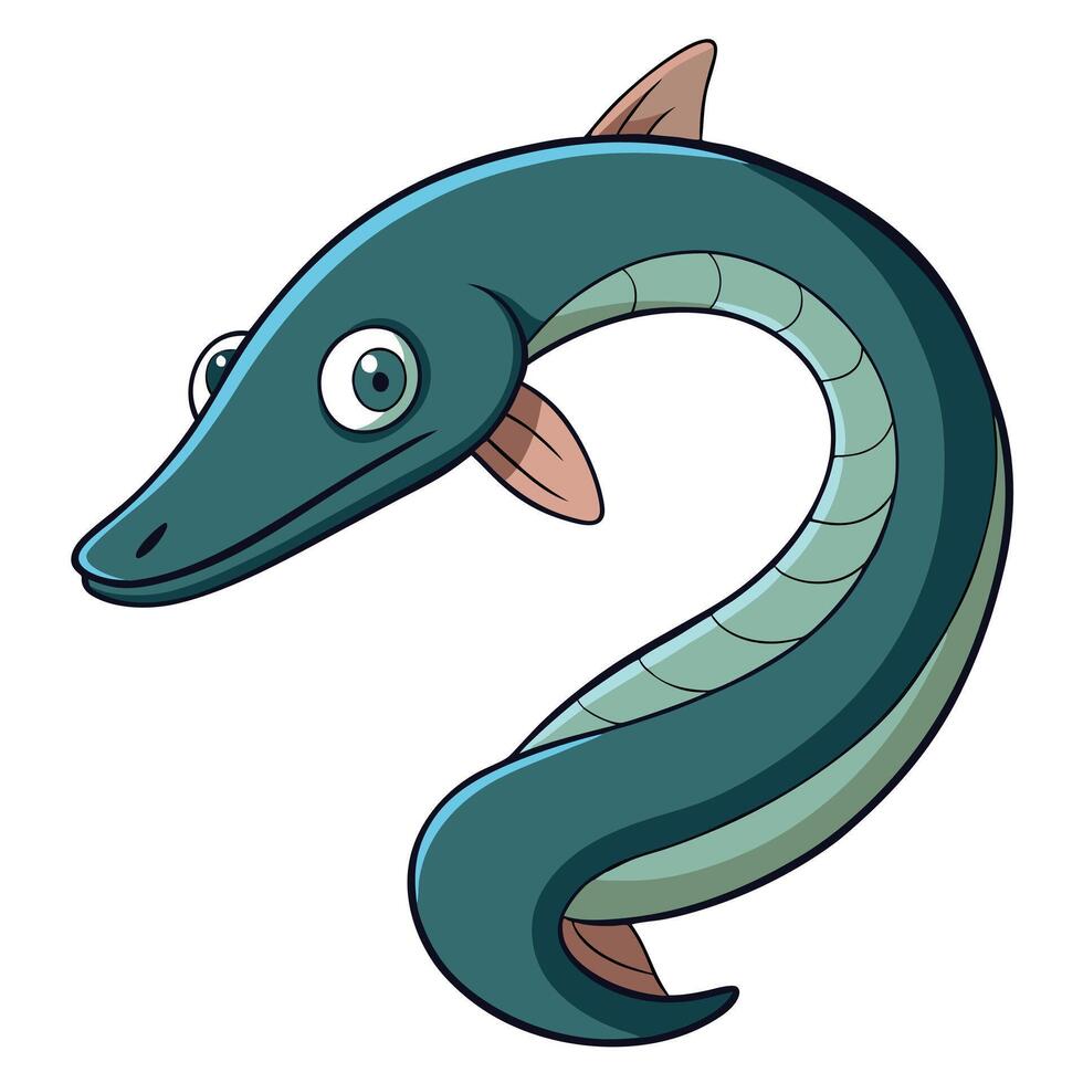 Lamprey Graphic for Environmental Awareness vector