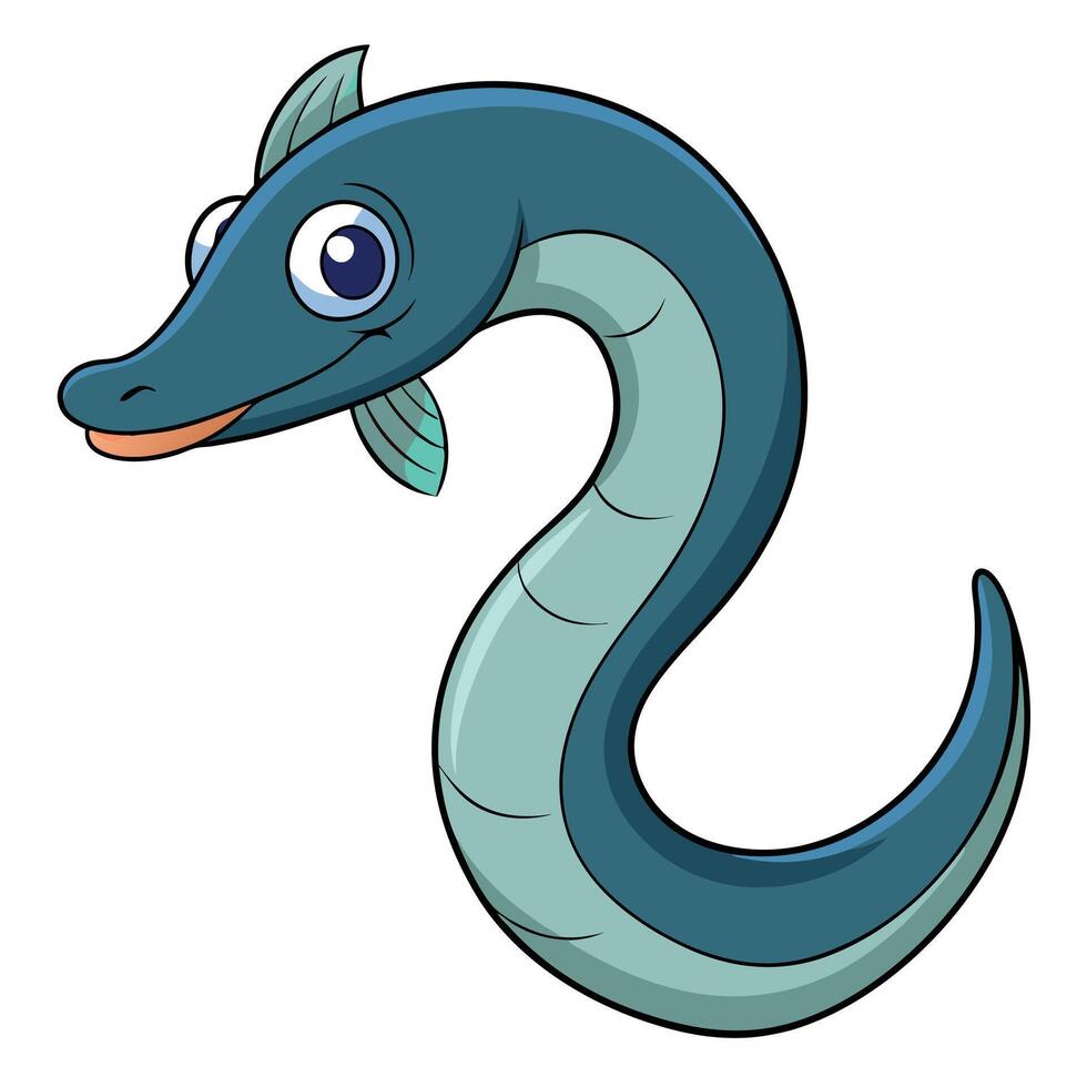 Lamprey Icon for Marine Biology Projects vector