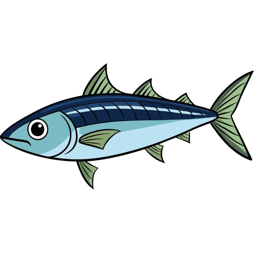 Mackerel Fish Icon for Healthy Eating vector