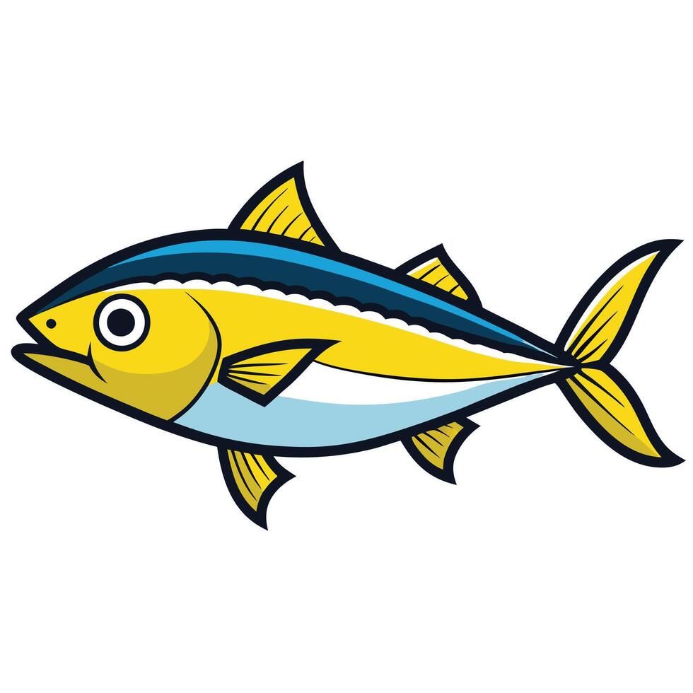 Mackerel Art for Food Concept vector