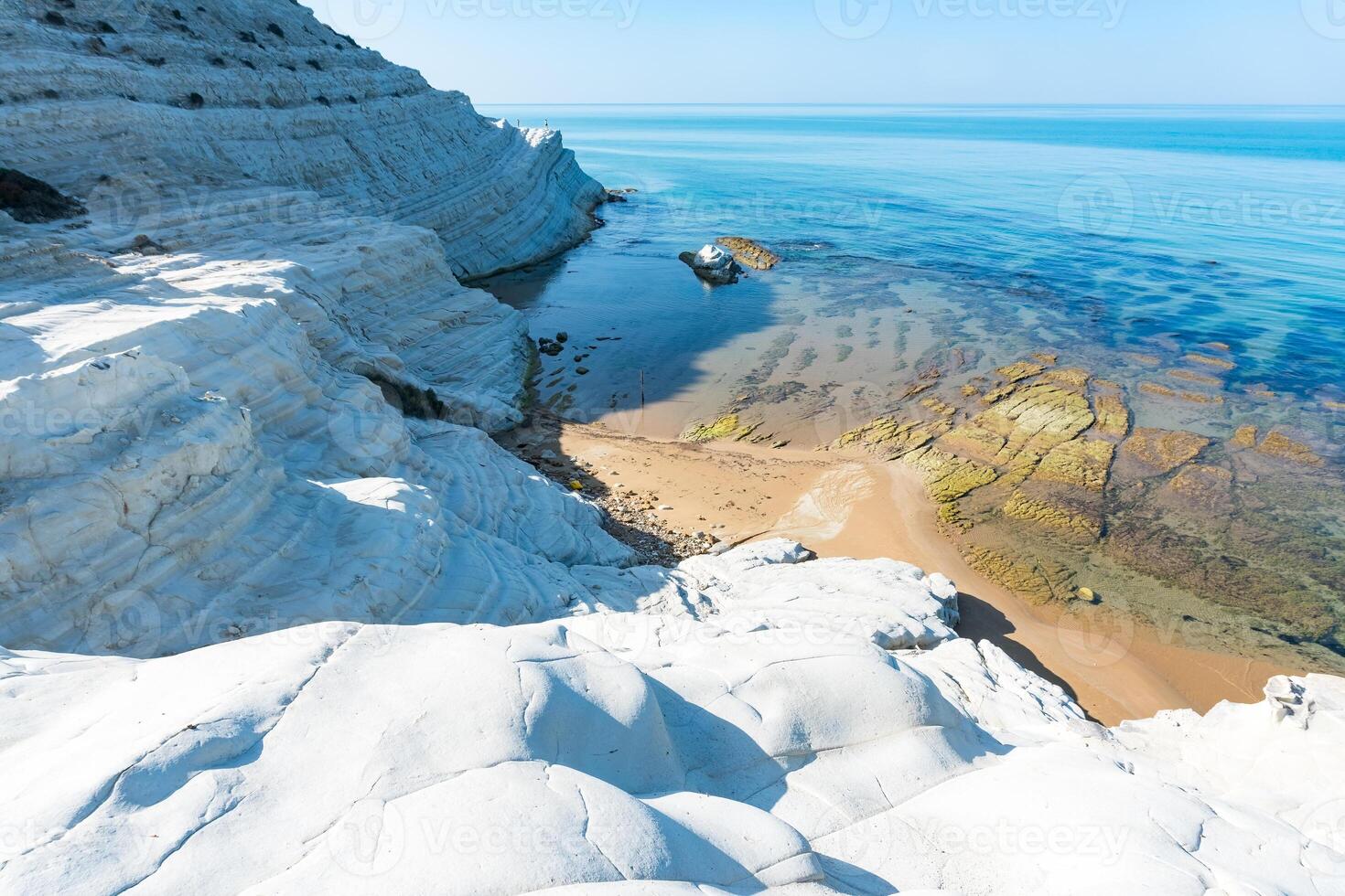 Sicily, Italy-May 11, 2022-the beautiful and white Turkish scale during a sunny day. photo