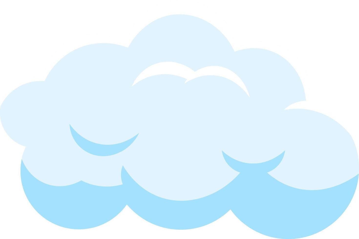 Light blue cloud floating gently in a clear sky, creating a serene atmosphere perfect for weather and meteorology related projects. Ideal for conveying tranquility and hope vector