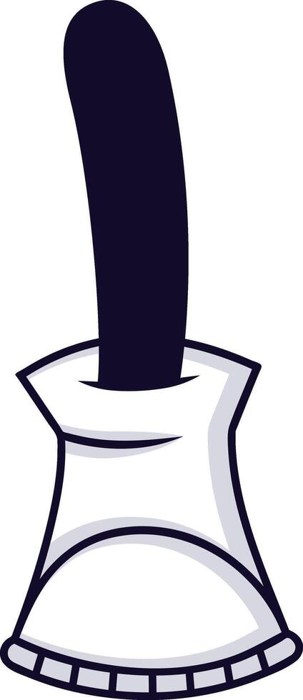 Cartoon drawing of an almost empty tube of cream, paste, or gel squeezing out the last drop, isolated illustration on white background vector