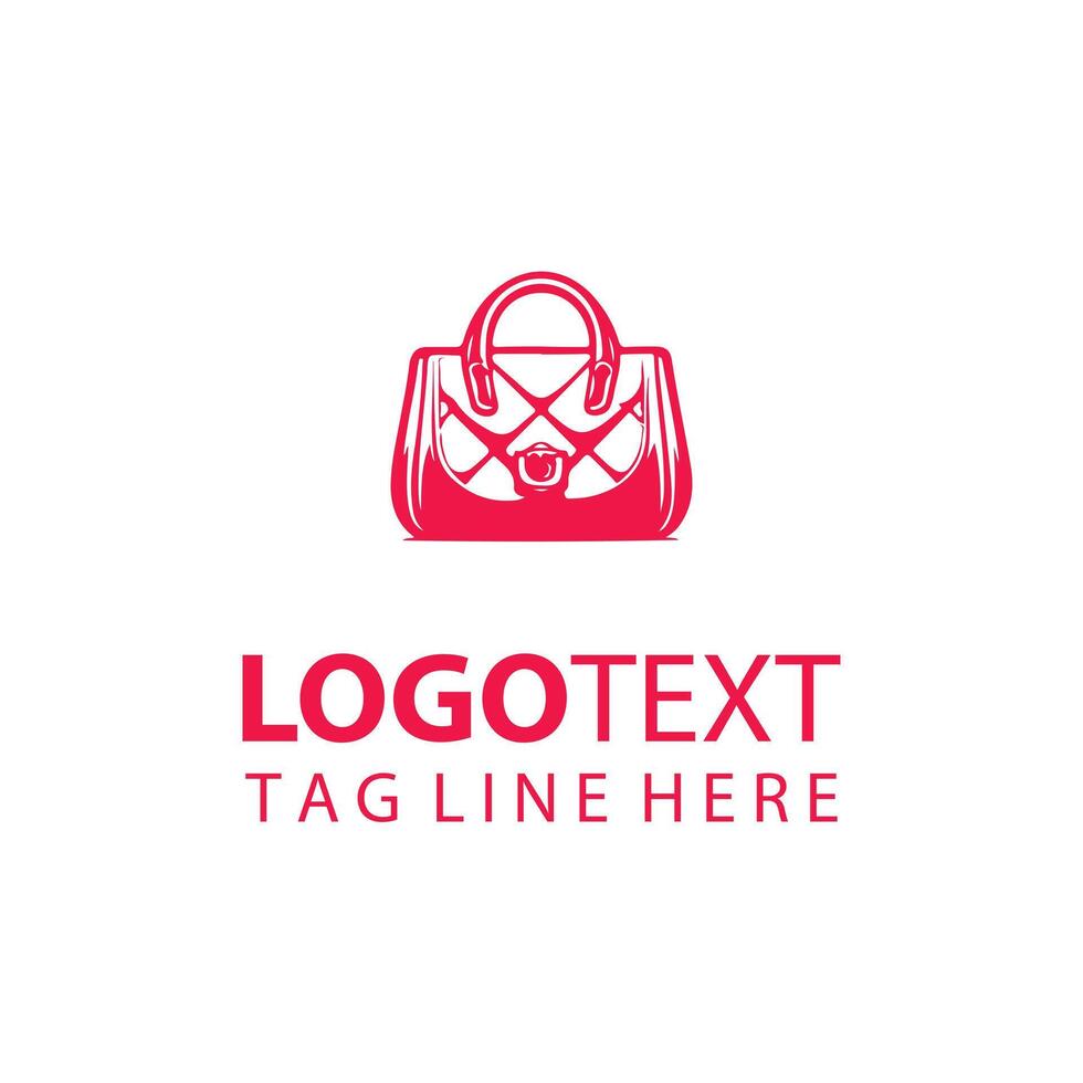 Carry handbag logo vector